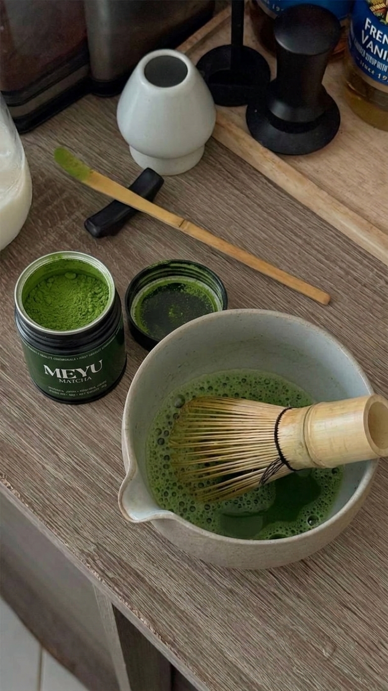 Ceremonial Meyu Matcha Preparation Station